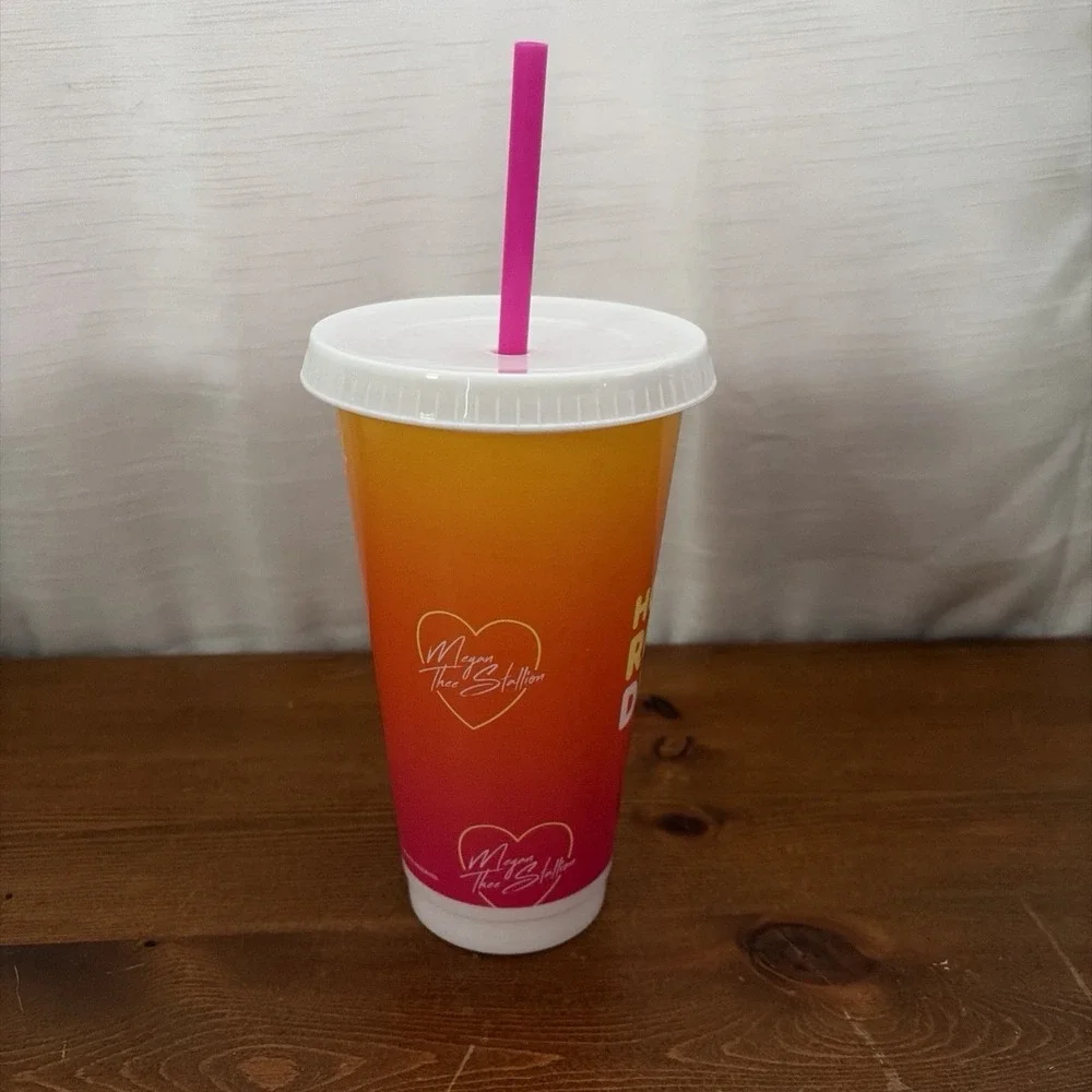 Dunkin' Donuts Megan Thee Stallion Limited Edition Cup (with Straw)